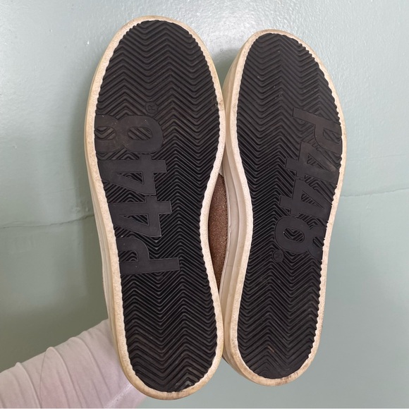 P448 Glitter Accents Sneakers Lop Top Glittery Shiny Size 41 - Picture 8 of 8